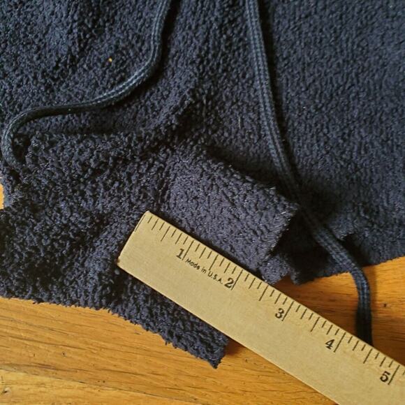 Tommy Hilfiger Vintage Y2K Fleece Shorts Side Stripe Embroidered Logo Drawstring - Picture 6 of 8